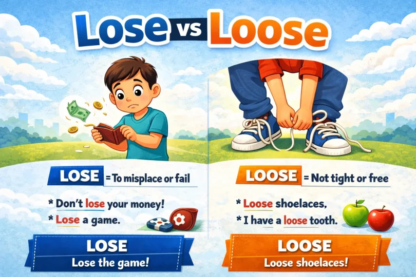 lose and loose meaning